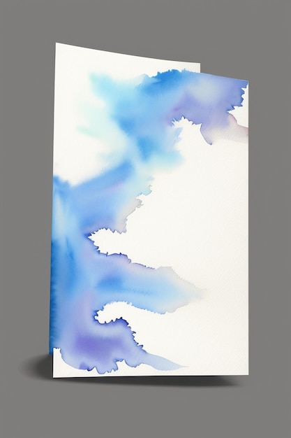 Aquarelle splash encre bleu image de fond belle couleur peinture effet de tache fond simple