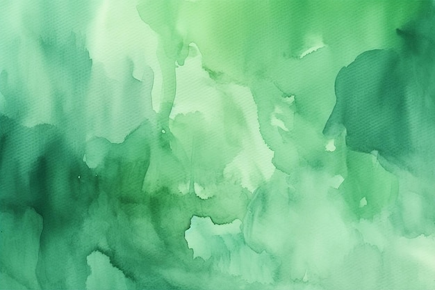 Aquarelle verte fond abstrait