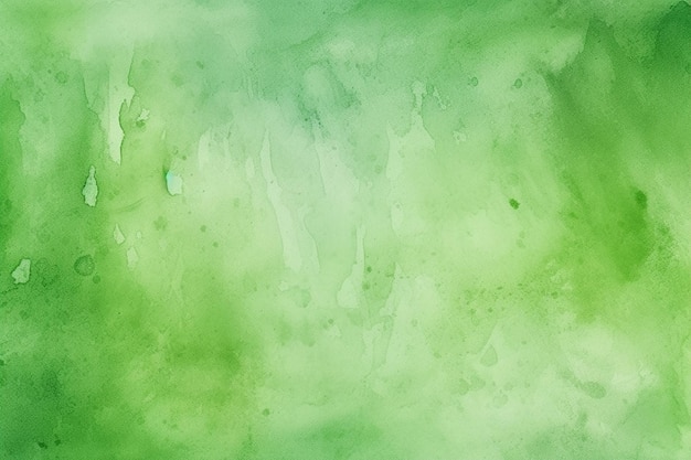 Aquarelle verte fond abstrait