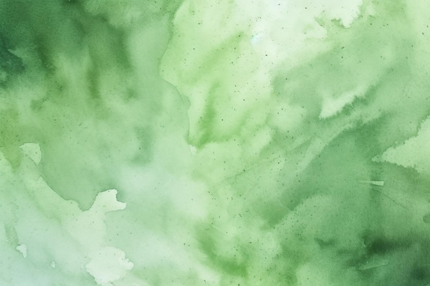 Aquarelle verte fond abstrait