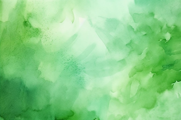 Aquarelle verte fond abstrait