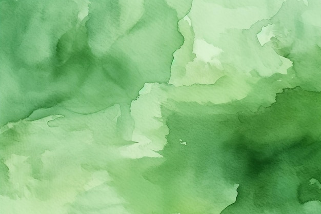 Aquarelle verte fond abstrait