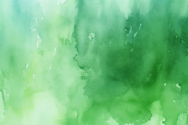 Aquarelle verte fond abstrait