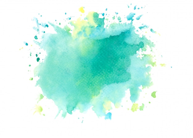 aquarelle verte tache fond de trait de peinture