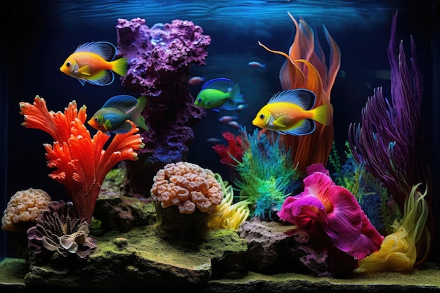 Aquarium de poissons tropicaux