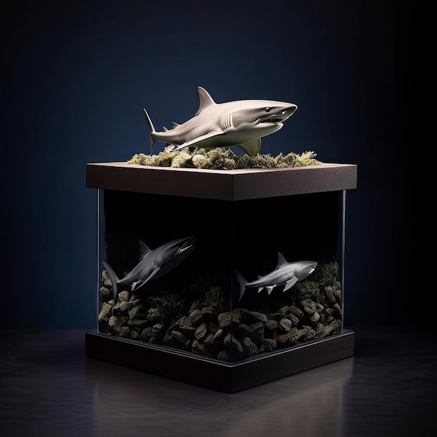 Un aquarium à requins