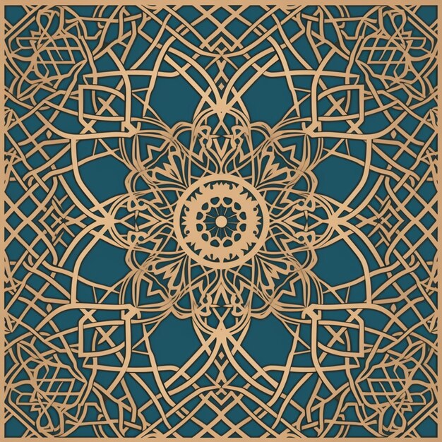 Arabic_pattern_template_flat_classical_symmetrical