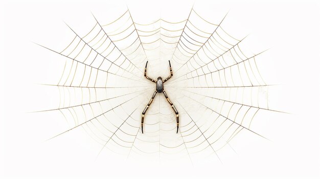 Arachnide sur le blanc