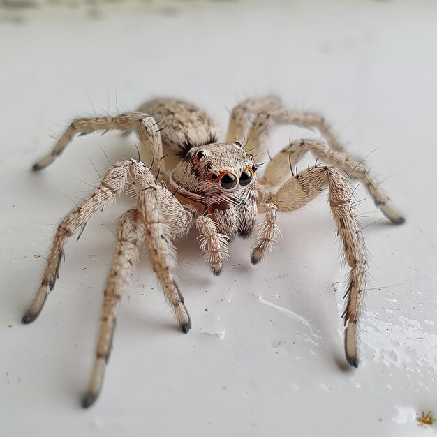 Photo une araignée sur fond blanc id de travail 3fe564fe0f1c406885030b07fc7ee292