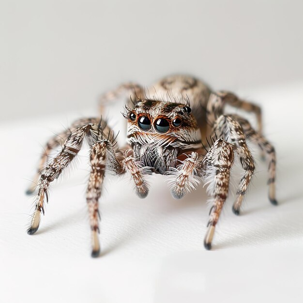 Photo une araignée sur fond blanc id de travail af57cf5f7ce04b03aa84e39be7fc1486