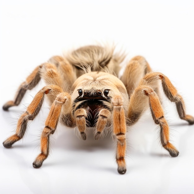 Une araignée avec un grand oeil marron