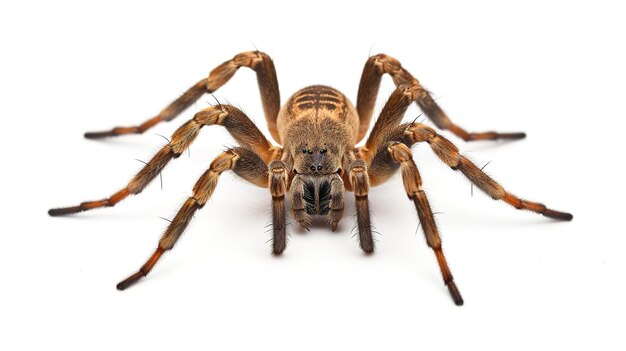 Photo une araignée en plein corps.