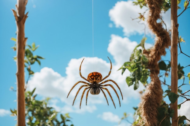 L'araignée sur son filament