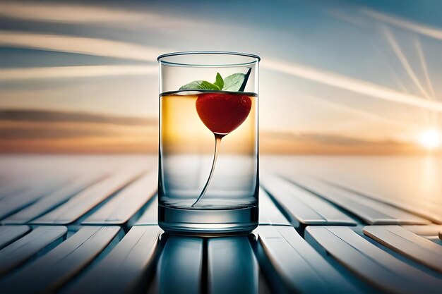 Araj est placé dans un verre sur la table