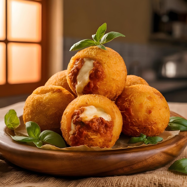 Photo arancini est un arancini.