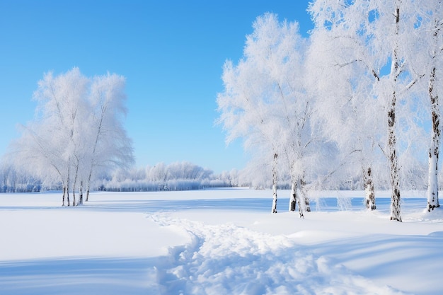 Arboretum de l'Arctique en hiver Photo de fond