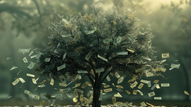 L'arbre à l'argent fleurit