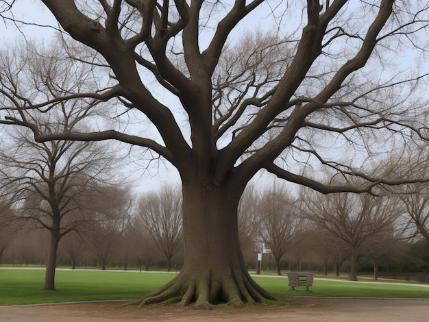 arbre belle image en gros plan générée par ai