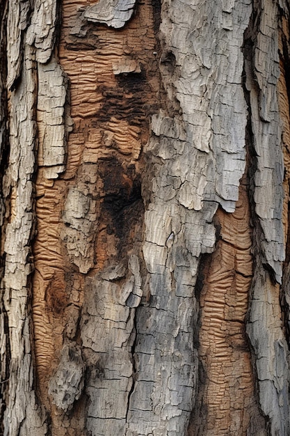 Arbre dont l'écorce contient un trou noir.