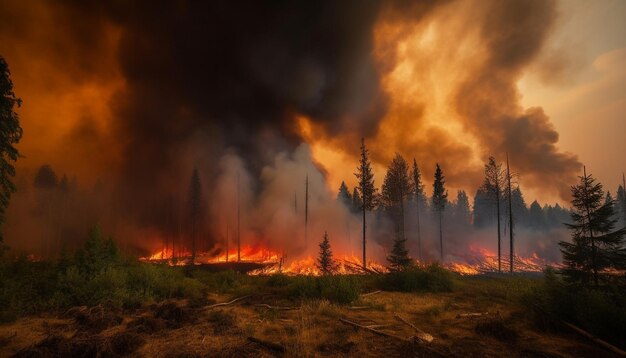 Un arbre en feu dans la forêt déclenche un enfer généré par l'IA