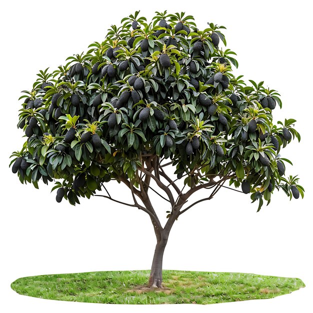 un arbre avec une feuille verte qui dit "mango"