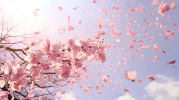 Photo arbre à fleurs de cerise