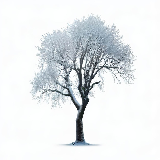 Arbre avec un fond blanc