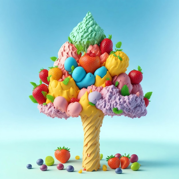 Photo arbre à glace