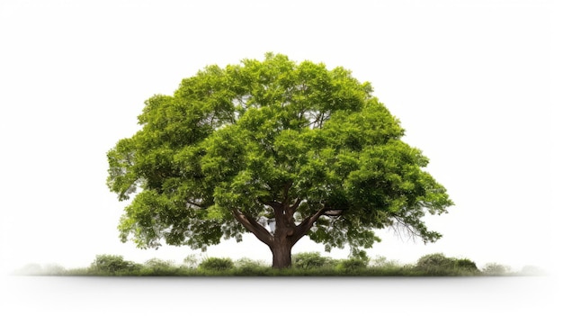 Un arbre gracieux dans un environnement vert L'art nanopunk de la prairie