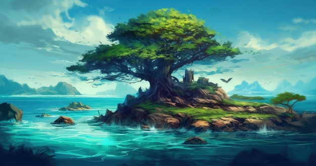 L'arbre de l'île