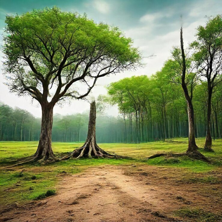 Photo un arbre avec le mot " arbre " dessus