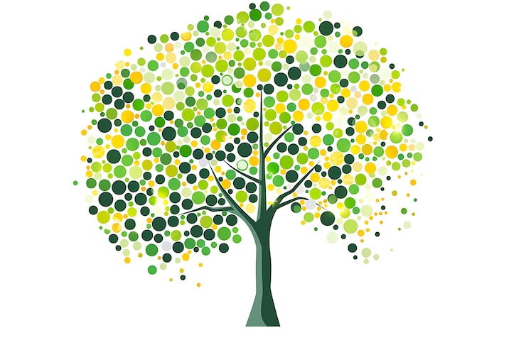 Photo un arbre avec les mots arbre dessus