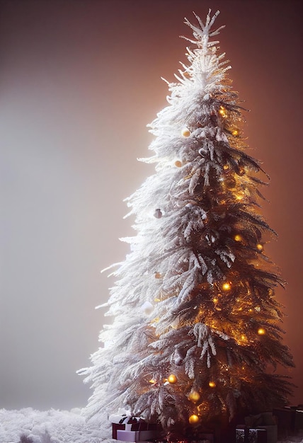 Arbre de Noël blanc