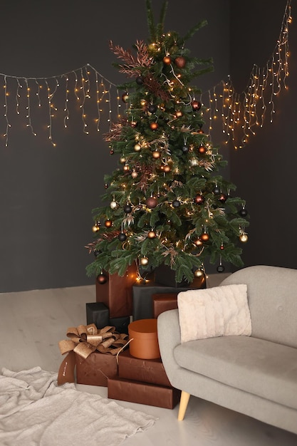 Arbre de Noël des emplacements du nouvel an