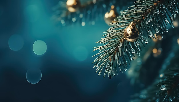 Arbre de Noël gros plan sur fond uniforme