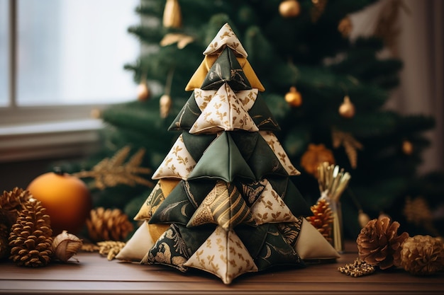 Arbre de Noël avec des patchwork de Golder