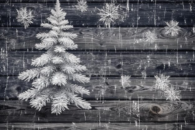 Photo l'arbre de noël reflétant la joie de la nouvelle année