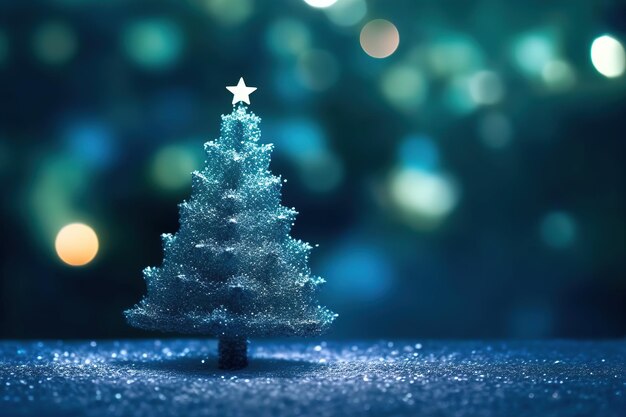 L'arbre de Noël reflétant la joie de la nouvelle année