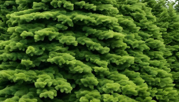 un arbre vert avec un fond vert