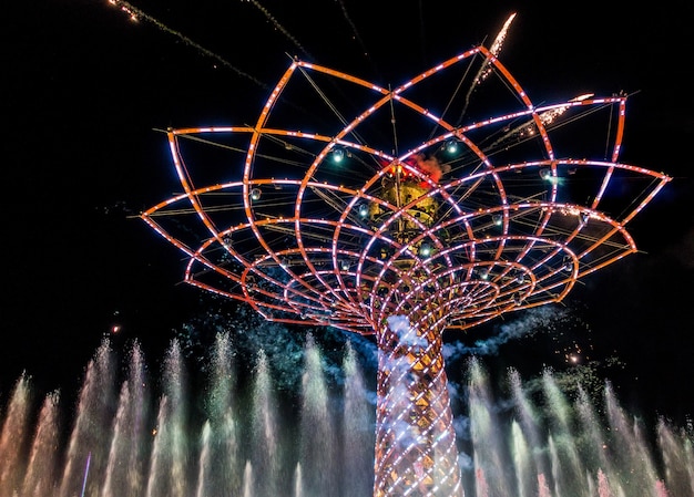 Arbre de vie à l'Expo à Milan Italie