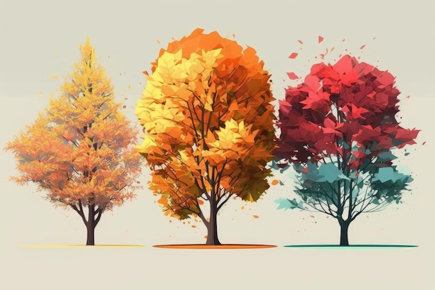 Arbres d'automne