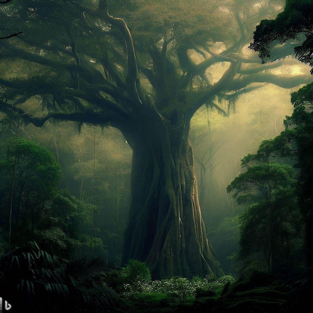 Des arbres géants de la forêt