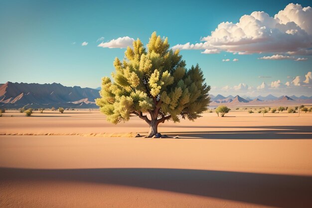 Photo des arbres précieux du désert populus euphratica grand arbre protection de l'environnement fond de papier peint