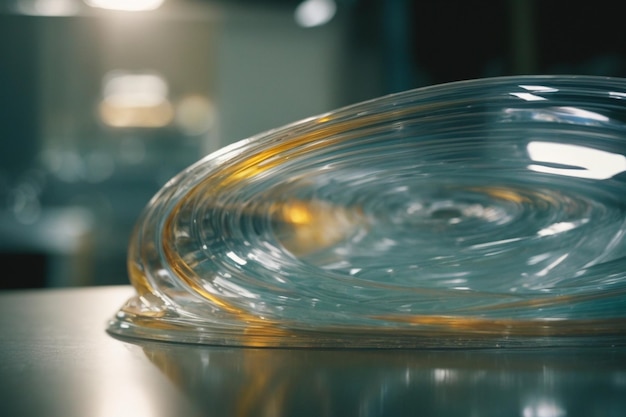 Un arc de chaîne en plastique transparent