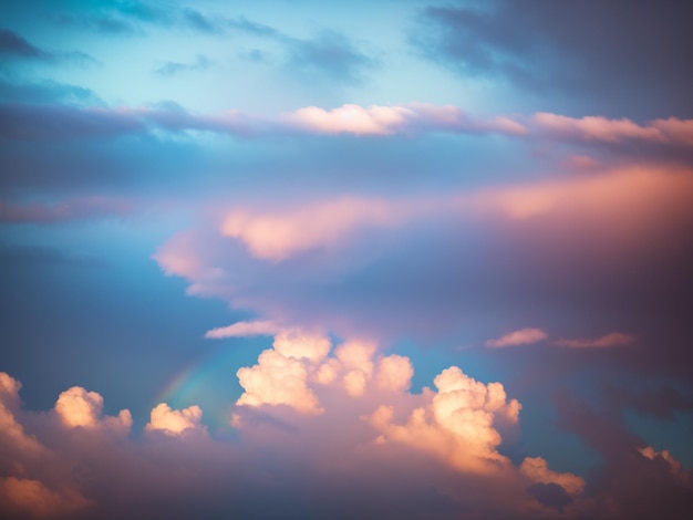 Un arc-en-ciel dans le ciel