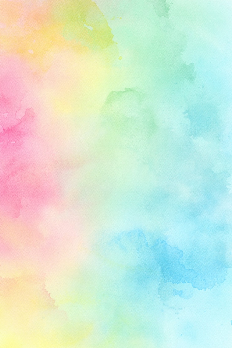 Arc-en-ciel Pastel Ombre Papier Numérique Aquarelle Dégradé Aquarelle Fond