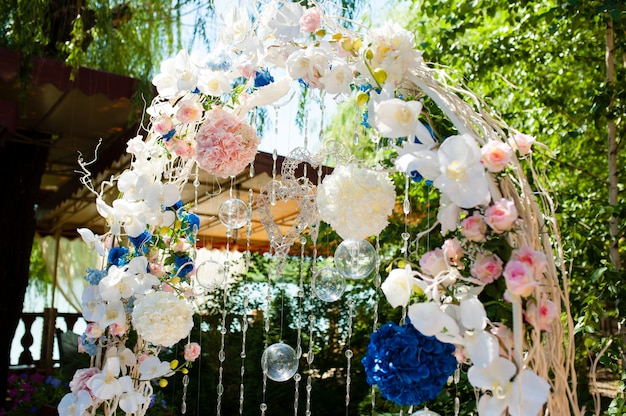 Arc de mariage rose