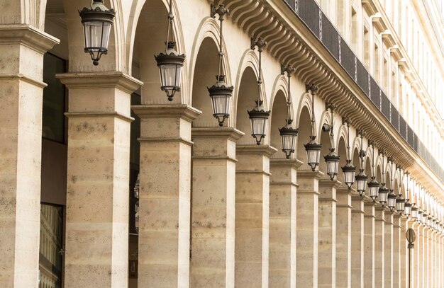 Les arcades de la rue Rivoli à Paris