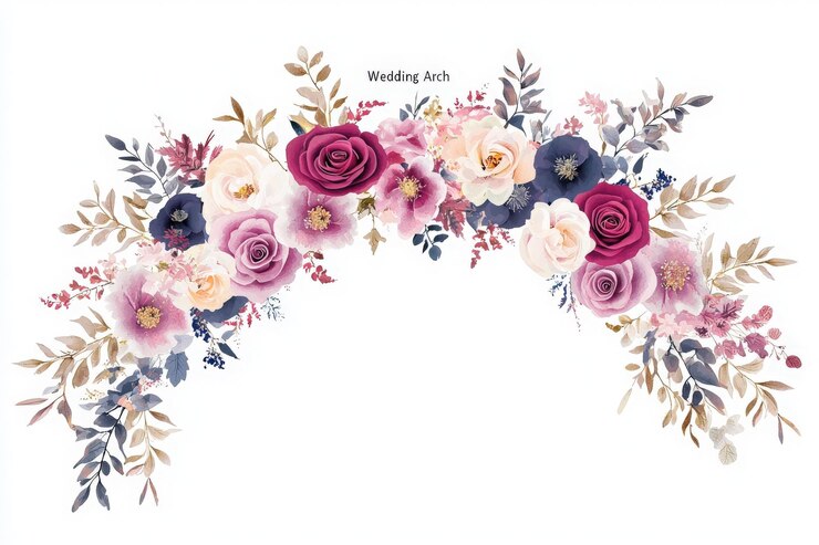 Photo une arche de mariage magnifiquement conçue présente un éventail de roses colorées et de verdure délicate parfaites pour améliorer un cadre de cérémonie romantique les teintes vibrantes créent une ambiance accueillante