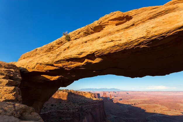 Arche en pierre de la nature à Dead Horse State Park, Utah USA